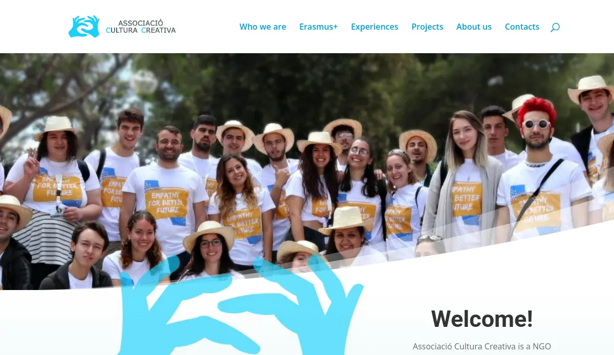 Homepage screenshot of Associació Cultura Creativa