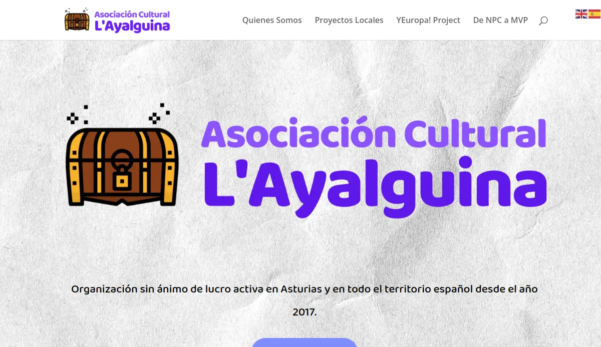 Homepage screenshot of L'Ayalguina